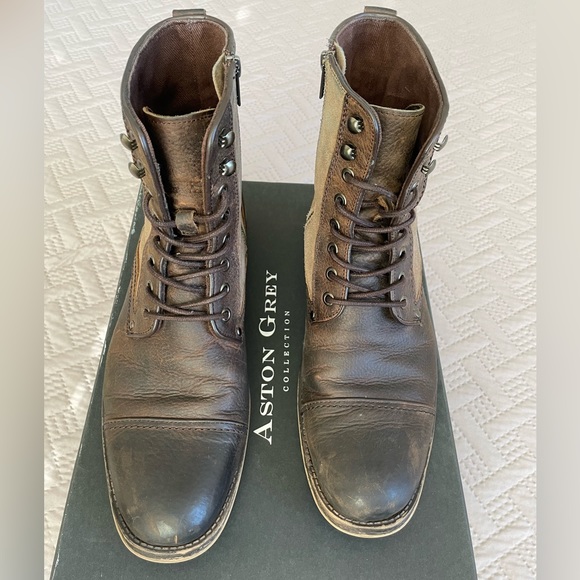 Brown Leather Boots Men’s Size 10 - Picture 7 of 12